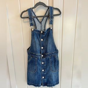 Cat & Jack little girls overall dress, size Large